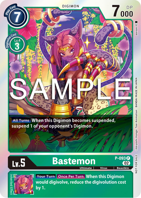Bastemon (3rd Anniversary Update Pack) [P-093] [Digimon Promotion Cards] Foil