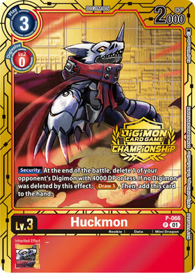 Huckmon - P-066 (Championship 2023 Gold Card Set) [P-066 P] [Digimon Promotion Cards] Foil