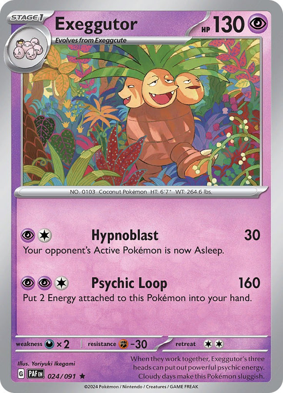 Exeggutor [024/091] [Paldean Fates] Reverse Holofoil