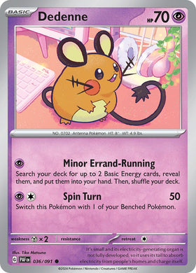 Dedenne [036/091] [Paldean Fates] Reverse Holofoil