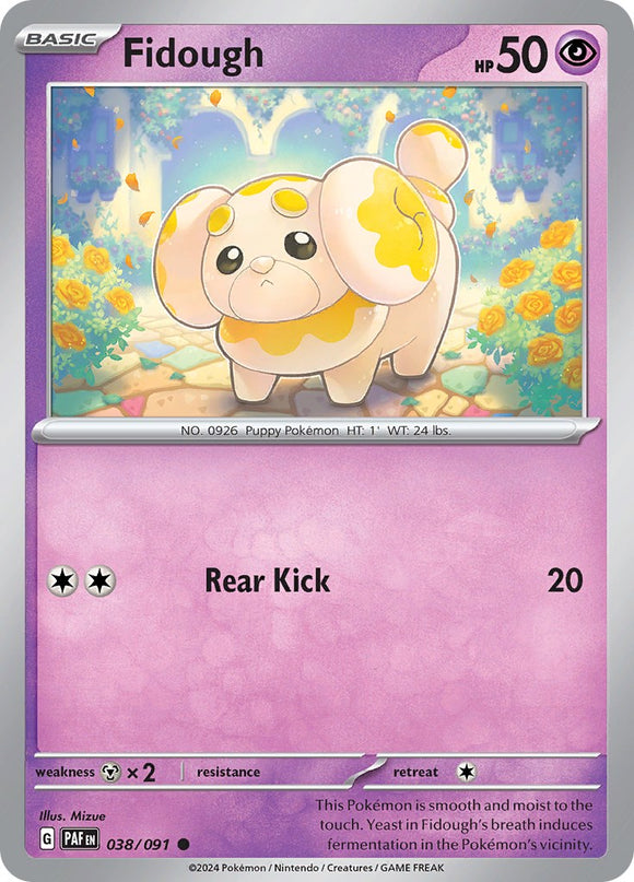 Fidough [038/091] [Paldean Fates] Reverse Holofoil