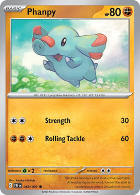 Phanpy [048/091] [Paldean Fates] Reverse Holofoil