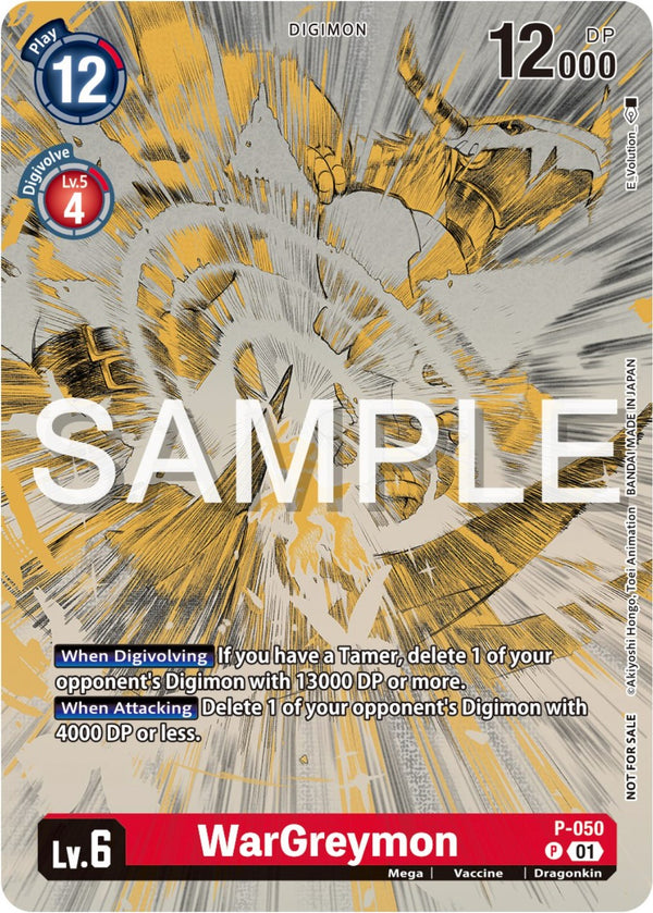 WarGreymon (Digimon Illustration Competition Pack 2023) [P-050] [Digimon Promotion Cards]