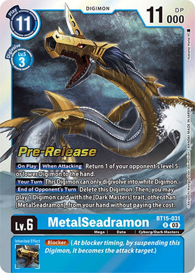 MetalSeadramon [BT15-031] [Exceed Apocalypse Pre-Release Cards] Foil