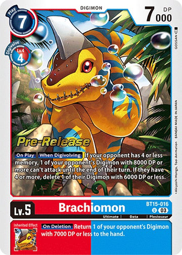 Brachiomon [BT15-016] [Exceed Apocalypse Pre-Release Cards] Foil