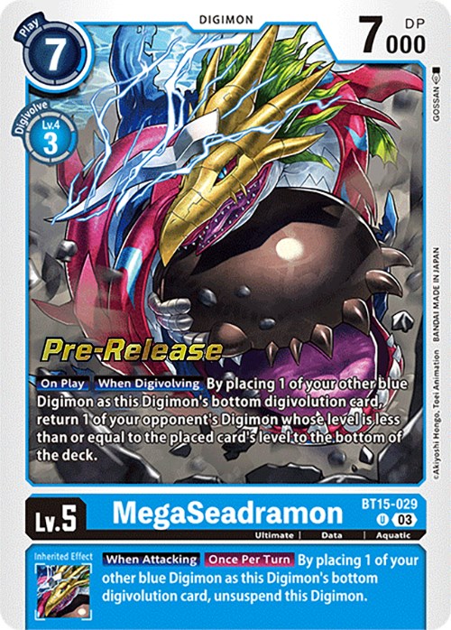 MegaSeadramon [BT15-029] [Exceed Apocalypse Pre-Release Cards] Foil