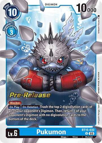 Pukumon [BT15-030] [Exceed Apocalypse Pre-Release Cards] Foil