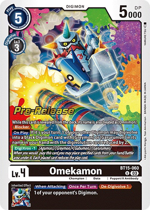 Omekamon [BT15-060] [Exceed Apocalypse Pre-Release Cards] Foil