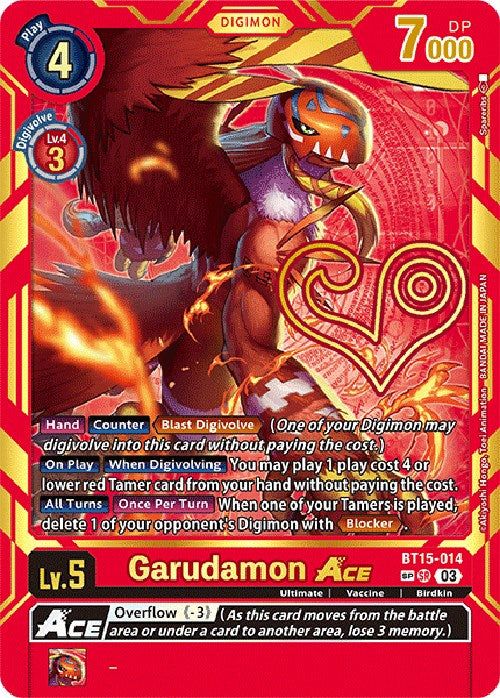 Garudamon ACE (Special Rare) [BT15-014] [Exceed Apocalypse] Foil