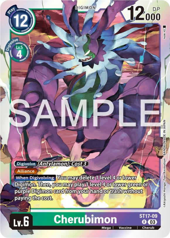 Cherubimon [ST17-09 R] [ Double Typhoon Advanced Deck Set] Foil