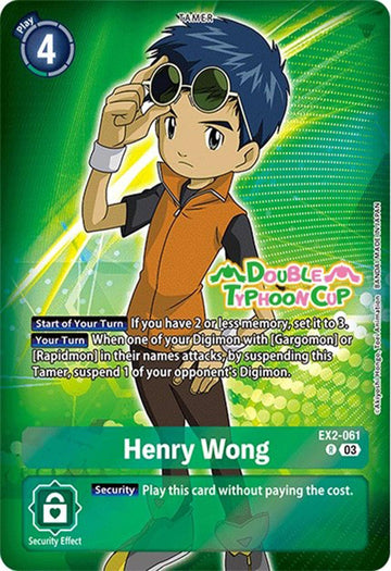 Henry Wong (Reprint) [EX2-061] [Starter Deck 17: Double Typhoon Advanced Deck Set Pre-Release Cards] Foil