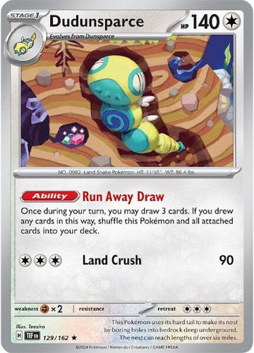 Dudunsparce [129/162] [Temporal Forces] Reverse Holofoil