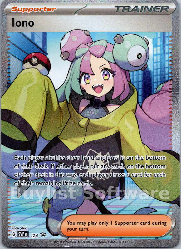 Iono [124] [Scarlet & Violet Promo Cards] Holofoil