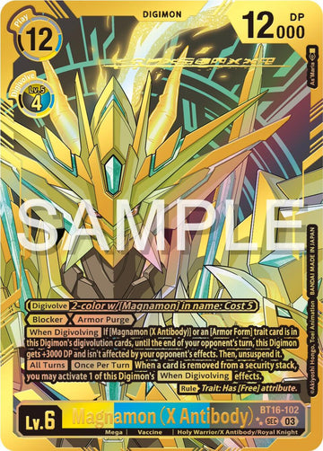 Magnamon (X Antibody) (Textured) [BT16-102] [Beginning Observer] Foil