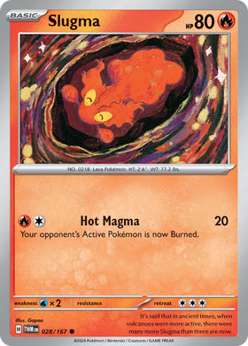 Slugma [028/167] [Twilight Masquerade] Reverse Holofoil