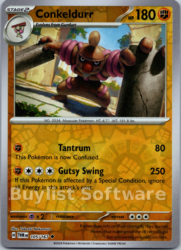 Conkeldurr [105/167] [Twilight Masquerade] Reverse Holofoil