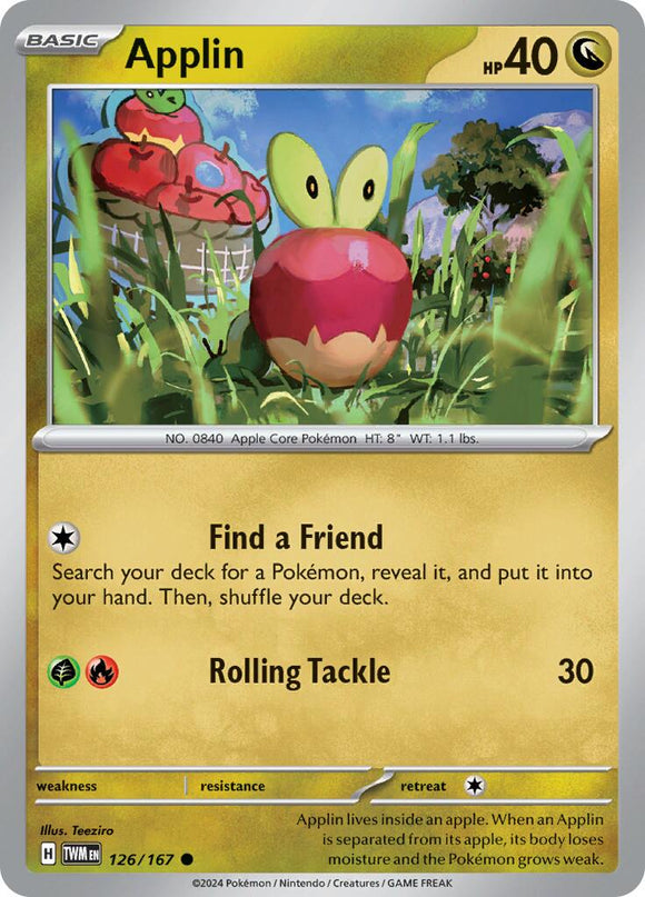 Applin [126/167] [Twilight Masquerade] Reverse Holofoil