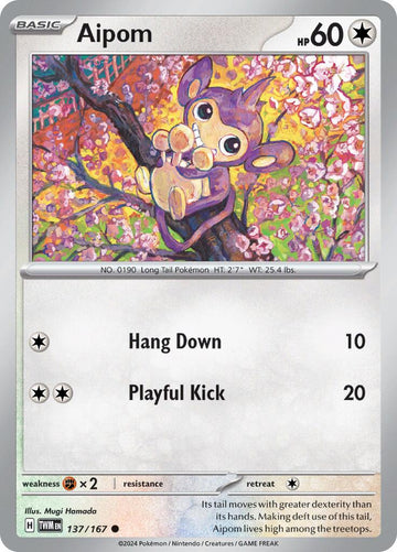 Aipom [137/167] [Twilight Masquerade] Reverse Holofoil