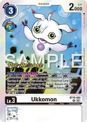 Ukkomon [BT16-082] [Beginning Observer Pre-Release Cards] Foil