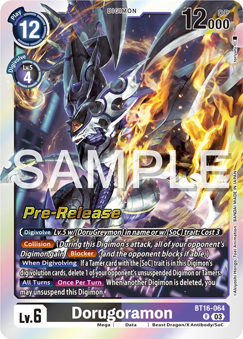 Dorugoramon [BT16-064] [Beginning Observer Pre-Release Cards] Foil