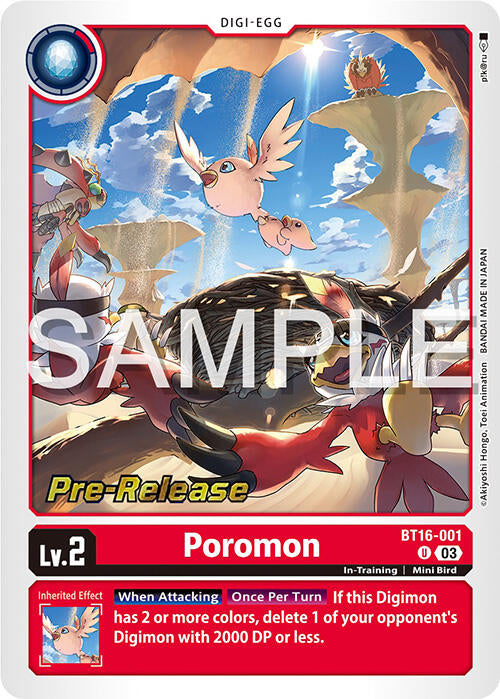 Poromon [BT16-001] [Beginning Observer Pre-Release Cards] Foil