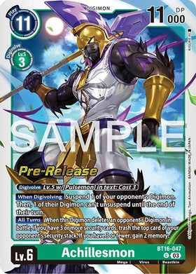Achillesmon [BT16-047] [Beginning Observer Pre-Release Cards] Foil