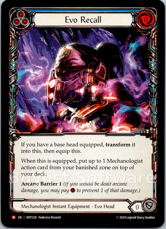 Evo Recall [MST228] [Part the Mistveil]