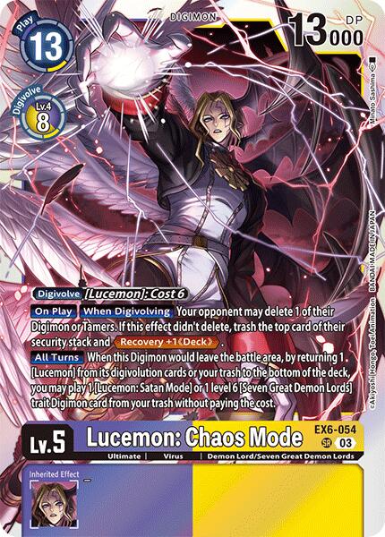 Lucemon: Chaos Mode [EX6-054] [Infernal Ascension] Foil