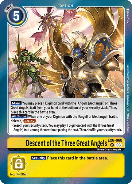 Descent of the Three Great Angels [EX6-068] [Infernal Ascension] Foil