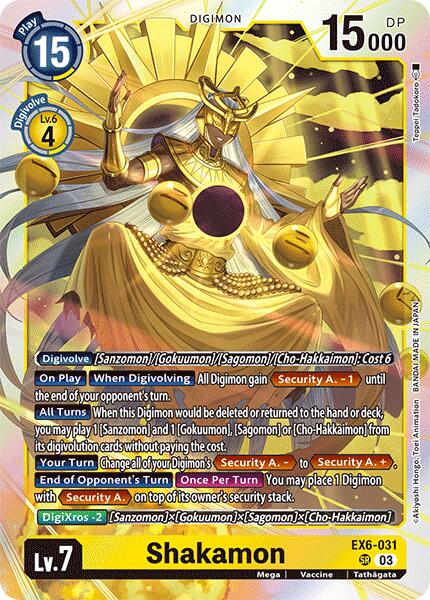 Shakamon [EX6-031] [Infernal Ascension] Foil