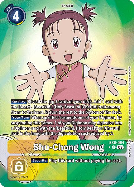 Shu-Chong Wong (Box Promotion Pack: Infernal Ascension) [EX6-064] [Infernal Ascension] Foil