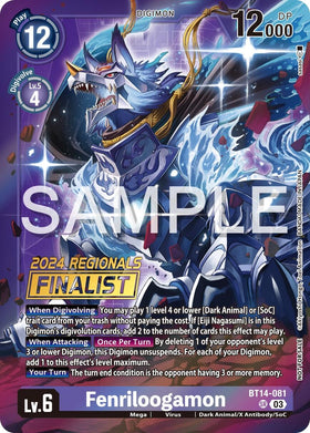 Fenriloogamon (2024 Regionals Finalist) [BT14-081] [Blast Ace] Foil