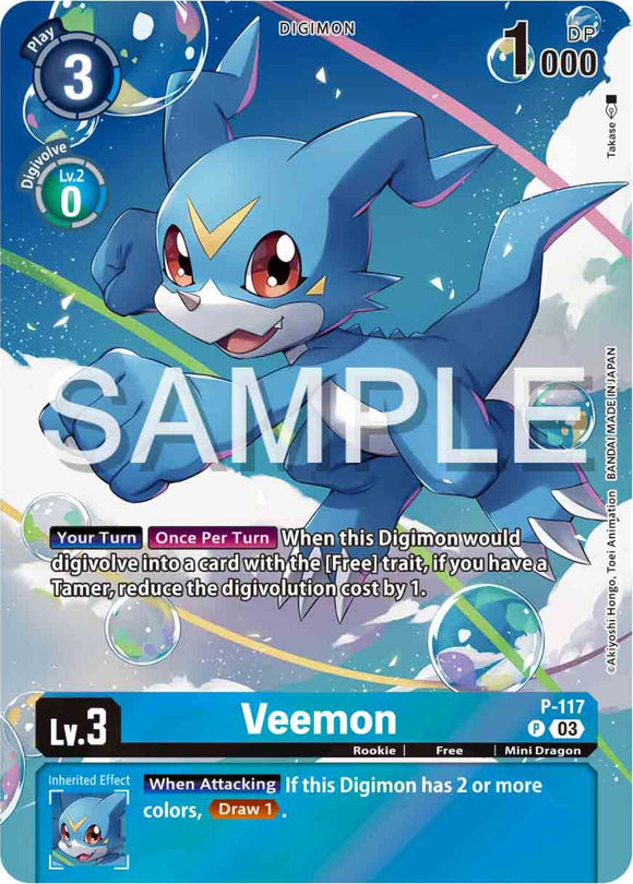 Veemon (Digimon Adventure 02: The Beginning Set) [P-117] [Digimon Promotion Cards] Foil