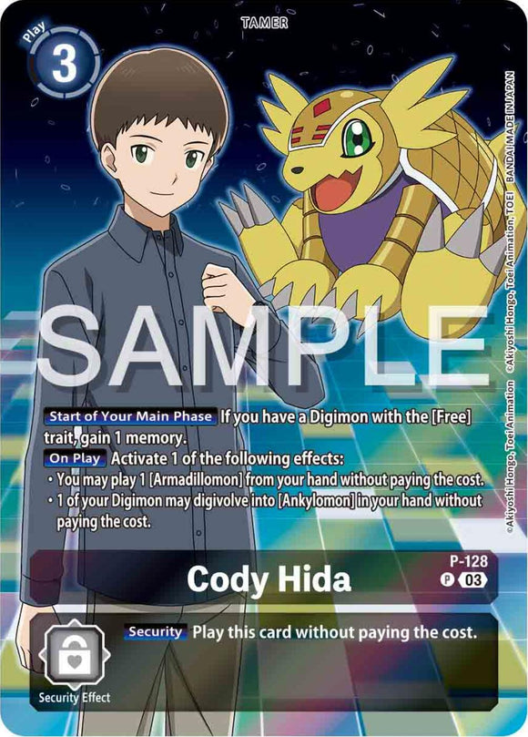 Cody Hida (Digimon Adventure 02: The Beginning Set) [P-128] [Digimon Promotion Cards] Foil