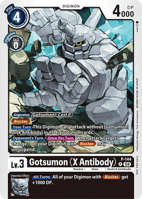 Gotsumon (X Antibody) - P-144 (Store Tournament 2024 Jul. - Sep. Participation Pack) [P-144 P] [Digimon Promotion Cards]