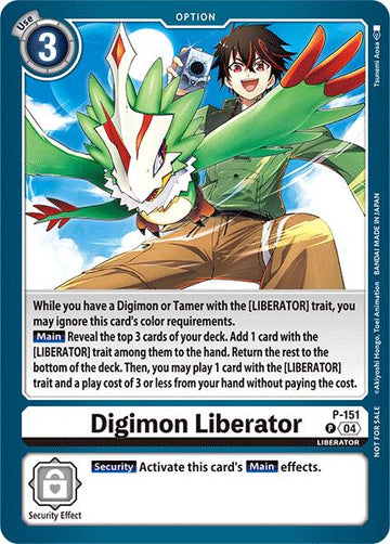 Digimon Liberator (Store Tournament 2024 Jul. - Sep. Participation Pack) [P-151] [Digimon Promotion Cards]