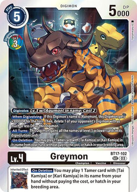 Greymon [BT17-102] [Secret Crisis] Foil
