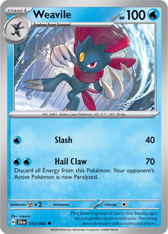 Weavile [014/064] [Shrouded Fable] Reverse Holofoil
