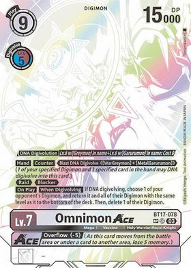 Omnimon ACE (Textured) [BT17-078] [Secret Crisis] Foil