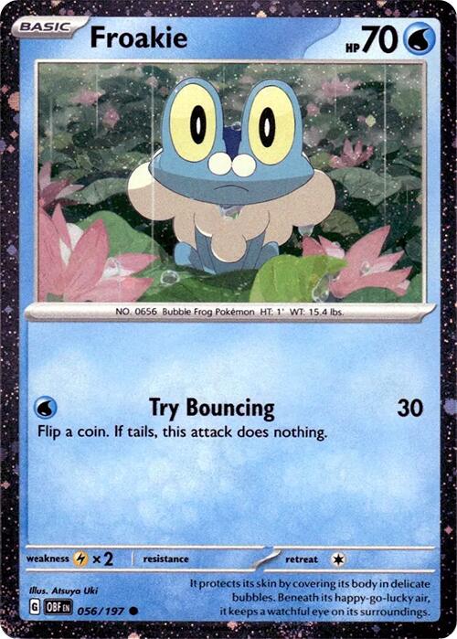 Froakie (Cosmos Holo) [056/197] [Obsidian Flames] Holofoil