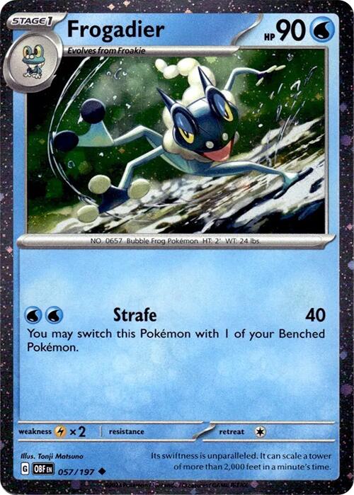 Frogadier (Cosmos Holo) [057/197] [Obsidian Flames] Holofoil