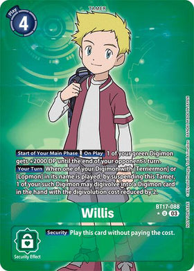 Willis (Box Promotion Pack: Secret Crisis) [BT17-088] [Secret Crisis] Foil