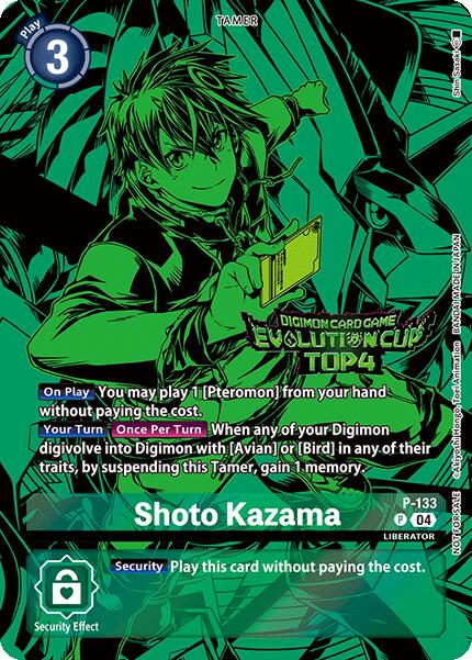 Shoto Kazama (August 2024 Evolution Cup Top 4) [P-133] [Digimon Promotion Cards] Foil