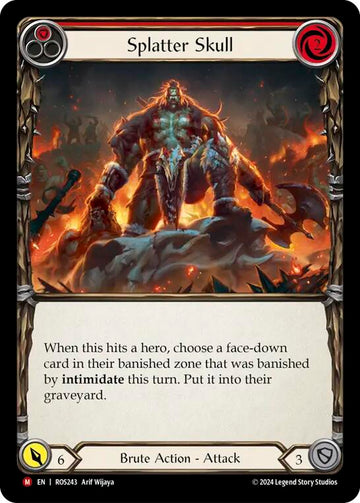 Splatter Skull [ROS243] [Rosetta] Rainbow Foil