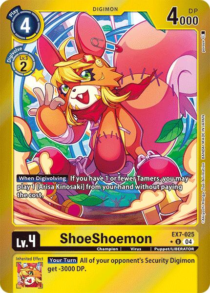 ShoeShoemon (Foil) [EX7-025] [Digimon LIBERATOR] Foil