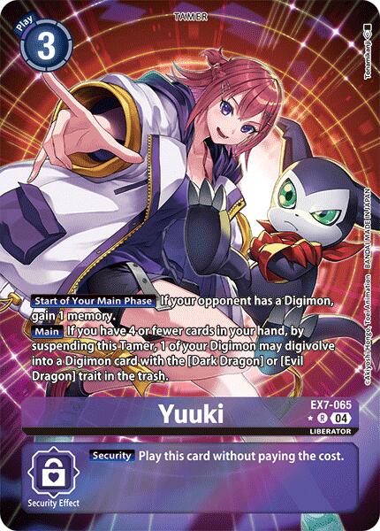 Yuuki (Alternate Art) [EX7-065 R] [Digimon LIBERATOR] Foil