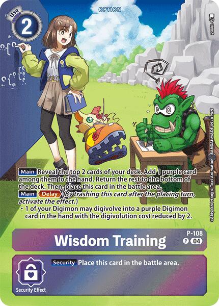 Wisdom Training (Starter Deck 19 Exclusive) [P-108] [Digimon Promotion Cards] Foil