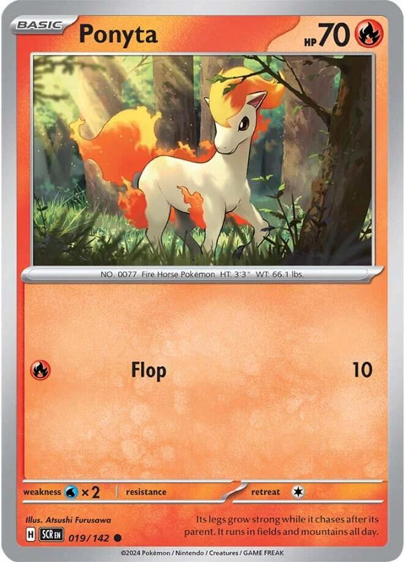 Ponyta [019/142] [Stellar Crown] Reverse Holofoil