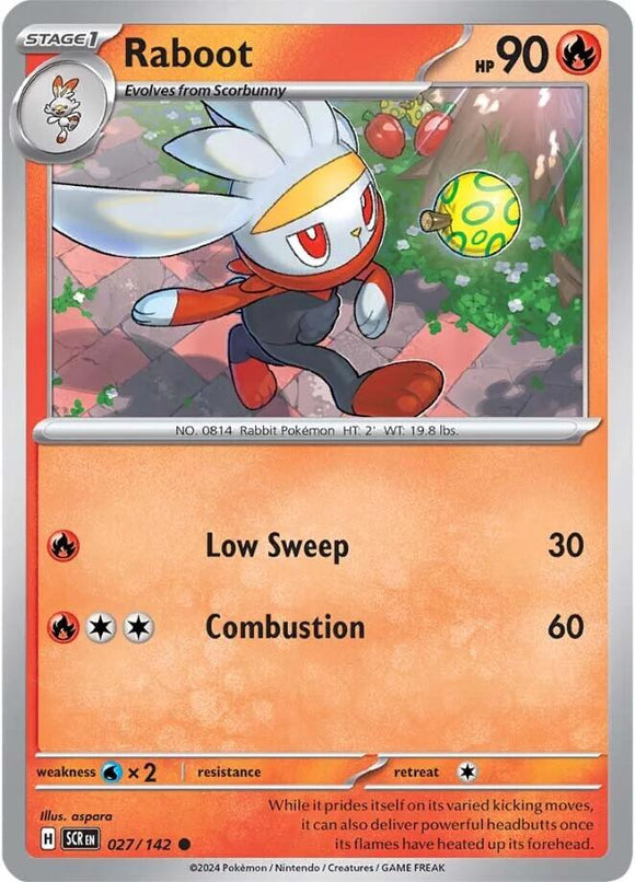 Raboot [027/142] [Stellar Crown] Reverse Holofoil