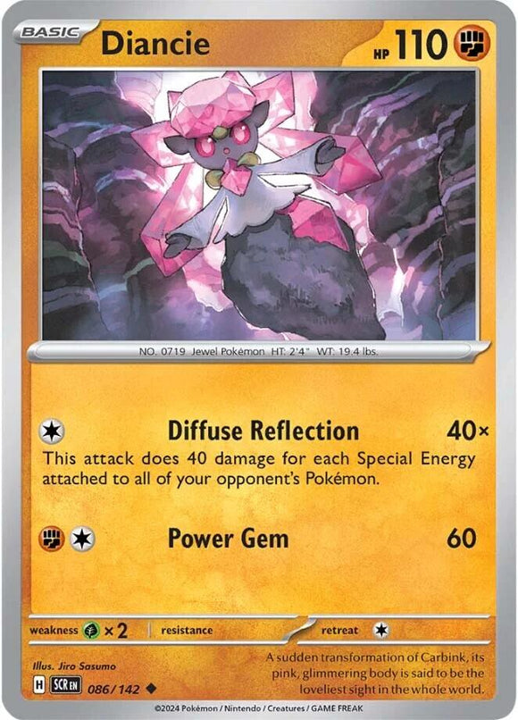 Diancie [086/142] [Stellar Crown] Reverse Holofoil